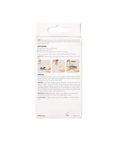KISS Voguish Fantasy Press On Nails - Glam & Glow White Short Squoval | 28 Nails & Nail Glue Included - Buy Online on GoSupps.com