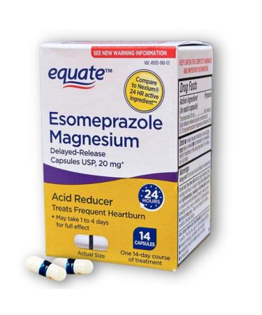 Esomeprazole Magnesium 20mg- Capsules Delayed Release 14 Count (Pack of 1)