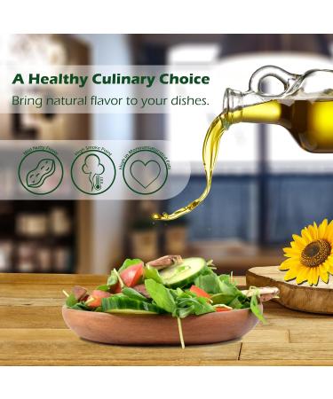 Plant Guru Sunflower Oil 8 fl oz Cold Pressed 100% Pure & Natural Carrier for Skin Face Body Hair & Cooking. Great for DIY Creams Lotions Soaps & Lip Balms. - Buy Online on GoSupps.com