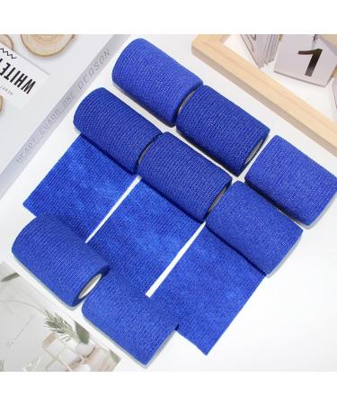 Aurorayer 8 Rolls Self-Adhesive Sport Bandage 7.5cm x 4.5m - Elastic Vet Wrap for Pets & Horses - Blue - Buy Online on GoSupps.com