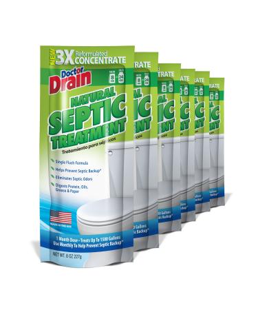Doctor Drain Natural Septic Treatment, 6 Count