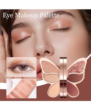  Gwtdtoad Butterfly Eyeshadow Palette - 6 Colors - Matte - Shimmer - Glitter - Makeup Palette - Long-Lasting - Waterproof - Cosmetics for Women and Girls - 76g - Buy Online on GoSupps.com
