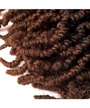 3 Packs Short Curly Spring Pre-twisted Braids Crochet Hair Extensions - 10 Ombre Fiber Twist Bulk (10 T1B30) - Buy Online on GoSupps.com
