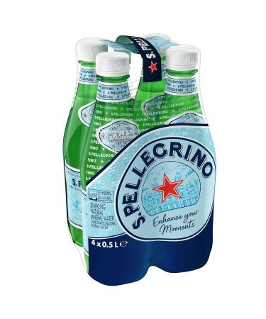Buy San Pellegrino Sparkling Natural Mineral Water 4 x 500 ml - Refreshing Italian Mineral Water - International Shipping Available - Buy Online on GoSupps.com