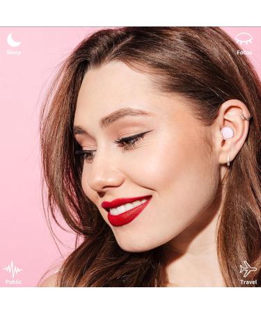 2 Pairs of Soft Silicone Ear Plugs for Sleeping | 25dB Noise Reduction | Reusable Hearing Protection | Includes 8 Ear Tips (S/M/L) - Pink - Buy Online on GoSupps.com