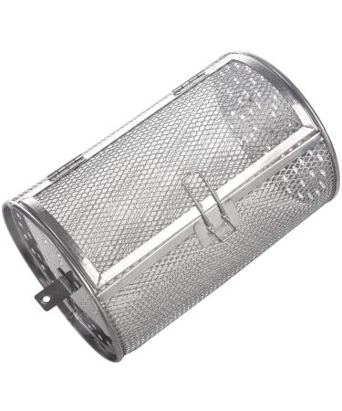 Spactz 12 x 18 cm Stainless Steel Swivel Cage for Roasted Coffee Beans Roasted Nuts Toasted Cage