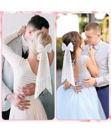 5-Piece Pearl Pink White Lace Bow Bachelorette Party Wedding Decorations & Gifts - Buy Online on GoSupps.com