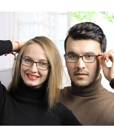 LUFF 4Pcs Anti-Blue Ray Reading Glasses - Portable Ultralight 2.0X Leopard Readers for Eye Protection - Buy Online on GoSupps.com