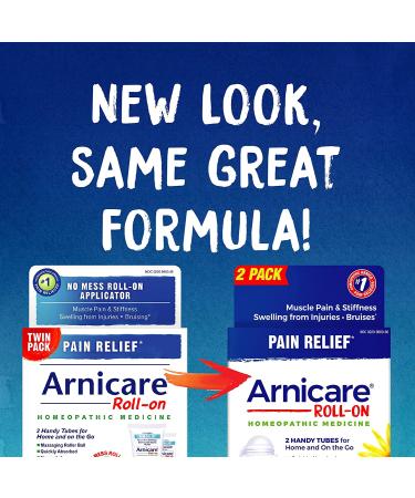 Boiron Arnicare Roll-On Pain Relief | 2 Tubes x 1.5 oz | Fast-Acting Relief - Buy Online on GoSupps.com