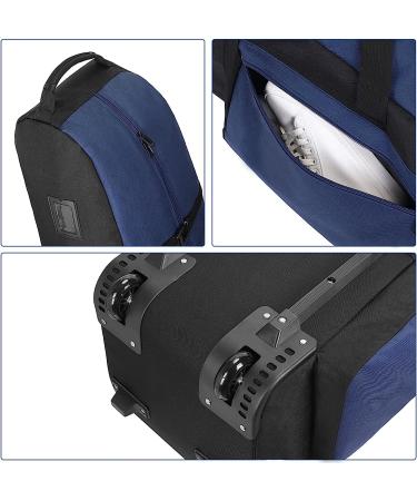 TurnWay Foldable Padded Golf Travel Bag | Heavy Duty 900D Polyester | Waterproof Carry Bag with Wheels | Blue - Buy Online on GoSupps.com