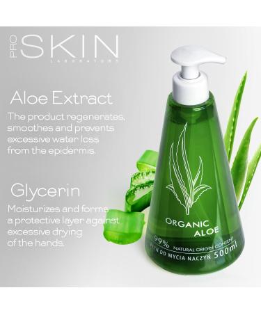 Riner 500ml Aloe Extract Dishwashing Detergent - Skin-Friendly Natural Ingredients - 1-Pack - Buy Online on GoSupps.com