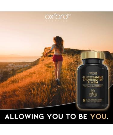 High Strength Glucosamine Chondroitin MSM Tablets | 120 Glucosamine Sulphate Tablets with Collagen & Ginger | Made in UK for Men & Women - Buy Online on GoSupps.com