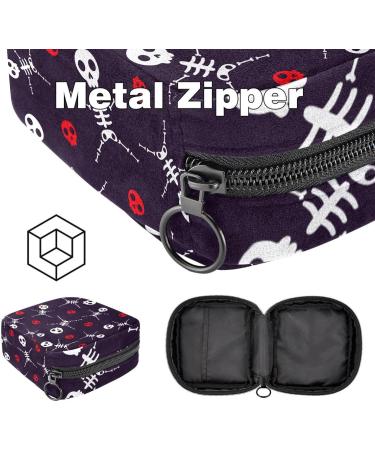 Muoooum Halloween Skull Love Eye Ladies Bandage Storage Bag | Portable Period Bag for Women & Teens | Menstrual Cup Pocket & Breastfeeding Pad Holder - Color 9 - Buy Online on GoSupps.com