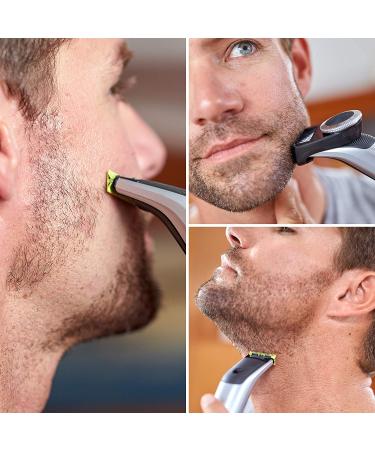Philips Norelco Oneblade QP6520/70 Pro Hybrid Electric Trimmer and Shaver - Black/Silver - Buy Online on GoSupps.com