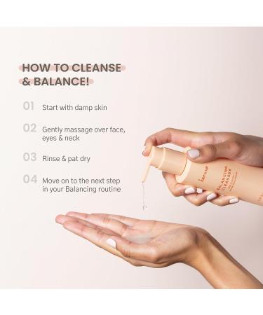 Karuna Balancing Facial Cleanser - Hydrating Foaming Face Wash with Red Clover & Snow Mushroom | Soothing Lavender Water | 150 ml | International Shipping - Buy Online on GoSupps.com