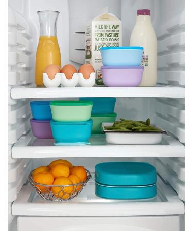 NUK Stacking Bowls Set for 4+ Months - Purple & Teal (3 Bowls + 3 Lids) - Buy Online on GoSupps.com