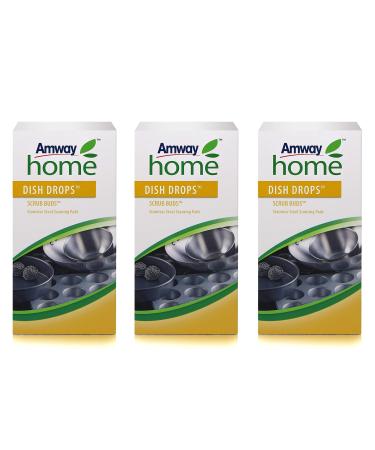 Amway Pack of 12 Stainless Steel Scourers Scrub Buds Dish Drops