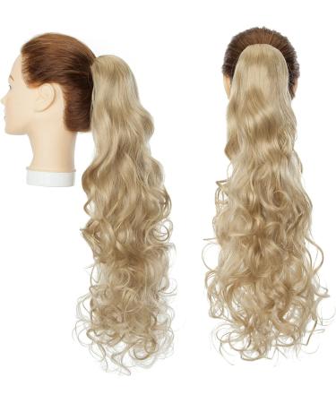 Long Curly Clip-In Claw Hair Extension 24 Ombre Synthetic Hairpiece - Ash Blonde - Buy Online on GoSupps.com