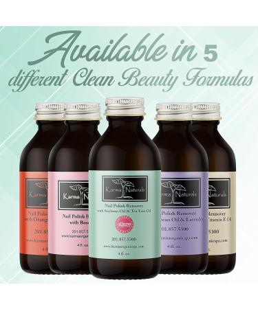 Karma Organic Nail Polish Remover with Soybean and Tea Tree Oil - Non-Toxic, Vegan, Cruelty-Free, Acetone-Free, 4 fl. Oz - Buy Online on GoSupps.com