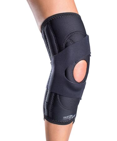 DonJoy Lateral J Patella Knee Support Brace with Hinge: Neoprene Right Leg XX-Large