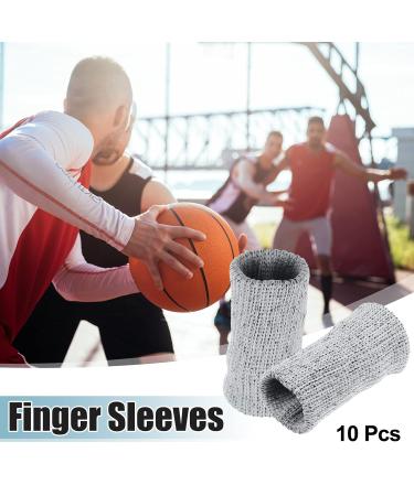 Buy VOCOSTE 10 Pcs Breathable Finger Sleeves - Elastic Compression Thumb Braces for Arthritis & Trigger Finger Relief - Gray Quality Support - Buy Online on GoSupps.com