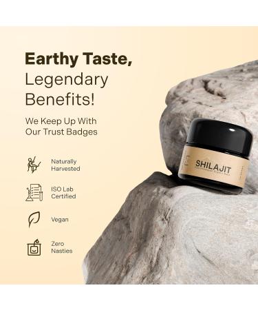 Organic Himalayan Shilajit Resin - 500mg Max Potency, Lab Tested Pure Shilajit for Men and Women, 85+ Trace Minerals Fulvic Acid, Immune Support, Energy & Cognitive Performance, 4 Month Supply, 60g - Buy Online on GoSupps.com