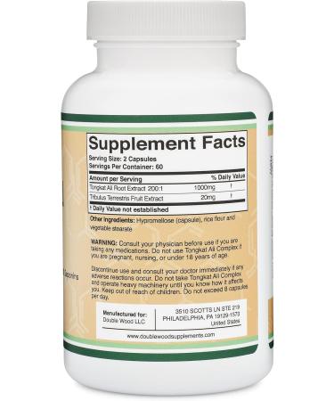 Double Wood Supplements Tongkat Ali and Fadogia Agrestis Bundle - Men's Health and Athletic Performance - Buy Online on GoSupps.com