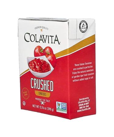 Colavita Italian Crushed Tomatoes 13.76oz - Recart Box | Authentic Italian Flavor - Buy Online on GoSupps.com