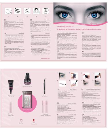 DIY Lash Extension Kit 20D Faux Mink Cluster Lashes 0.05 Curl 8mm-15mm Eyelash Glue Remover and Tweezers - Buy Online on GoSupps.com