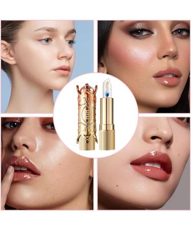  JPSDOWS Flower Jelly Lipstick Long-Lasting Nourishing Lip Gloss | Color-Changing Temperature-Changing Dry Flower Lip Balm for Jpsdows - Buy Online on GoSupps.com
