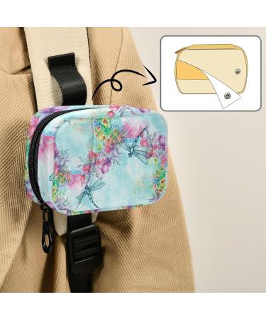 Buy Pfrewn 7-Day Watercolor Dragonfly Pill Organizer - Travel-Friendly Portable Vitamin & Medicine Holder - Buy Online on GoSupps.com