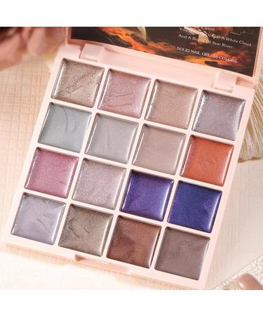 Cat-eye Gel Nail Palette - 16 Colors of Gel Paint Design Kit | Magnetic Solid Pot for Nail Coating Women's Manicure for Artistic Style - Buy Online on GoSupps.com