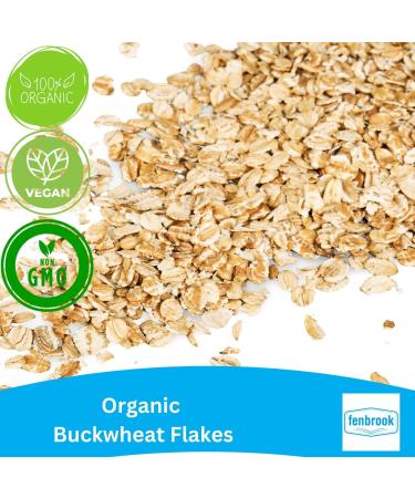 1kg Fenbrook Organic Buckwheat Flakes | Certified Organic Cereal - Buy Online on GoSupps.com