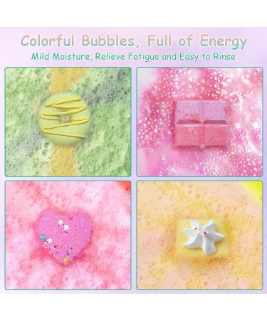 DR. LU Bath Bombs Gift Set 8 PCS Shower Bath Bombs with Different Organic Essential Oils Handmade Natural and Organic SPA Aromatherapy Bubble Bath Bombs for Women Kids Birthdays Christmas Gifts 0.125 count (Pack of 8) - Buy Online on GoSupps.com