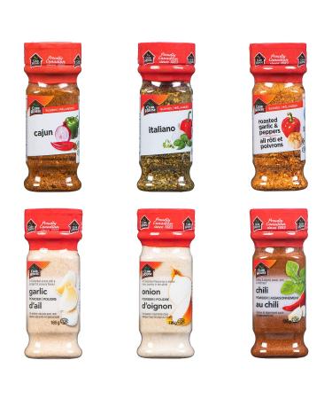 Club House Quality Natural Herbs & Spices New Cook Starter Pack 6 Count (garlic powder onion powder chili powder) - Amazon Exclusive