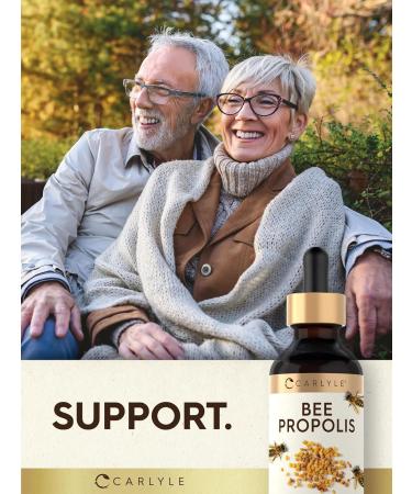Carlyle Bee Propolis Tincture Drops | 2 Fl Oz | Liquid Extract | Non-GMO Gluten Free Supplement - Buy Online on GoSupps.com