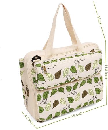 Lavievert Knitting Tote Bag - Yarn Storage for Projects, Needles, Hooks & Accessories - Buy Online on GoSupps.com