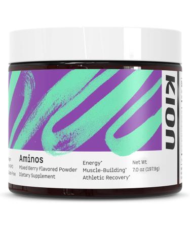 Kion Essential Amino Acids Powder - Amino Acids Supplement for Muscle Recovery, Essential Amino Energy Without Caffeine, EAAs Amino Acids Powder, BCAAs Amino Acids - 30 Servings, Mixed Berry