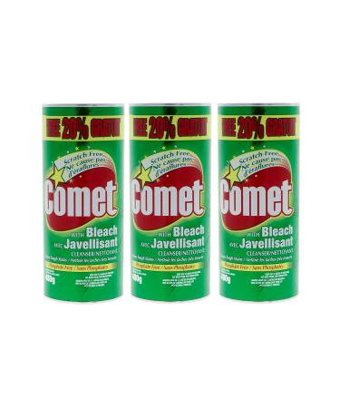 COMET SCRATCH FREE CLEANSER with BLEACH -480 grams x 3 PACK