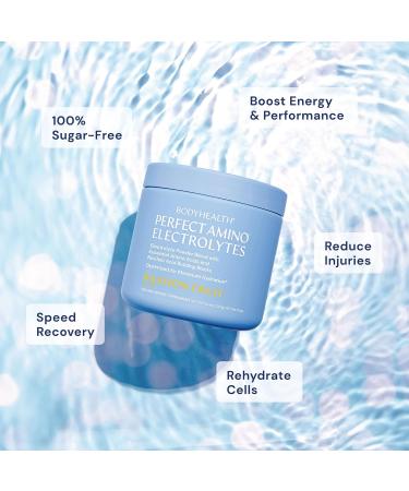 BodyHealth PerfectAmino Electrolytes Powder | Sugar Free Electrolyte Drink Mix | Keto & Non-GMO | Passion Fruit Flavor | 60 Servings - Buy Online on GoSupps.com