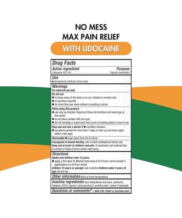 Bactine Max No-Mess Roller Ball - 4% Lidocaine Pain & Itch Relief for Poison Ivy Bug Bites & Sunburn - 2.5 oz - Shop Internationally - Buy Online on GoSupps.com