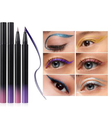  Vawolecy Colored eyeliner highly pigmented metallic liquid eyeliner multi-reflective finish - Buy Online on GoSupps.com