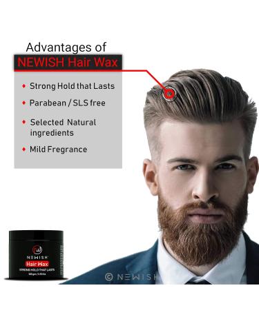 Buy Newish Natural Hair Wax for Men - Stylish Restyling & Matte Texture Clay (100g) | International Shipping - Buy Online on GoSupps.com