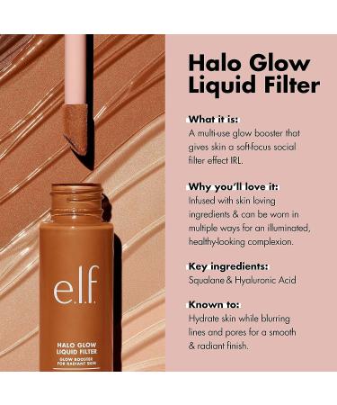 e.l.f. Halo Glow Liquid Filter Complexion Booster For A Glowing Soft-Focus Look & Halo Glow Blush Beauty Wand Liquid Blush Wand For Radiant Flushed Cheeks Infused With Squalane - Buy Online on GoSupps.com