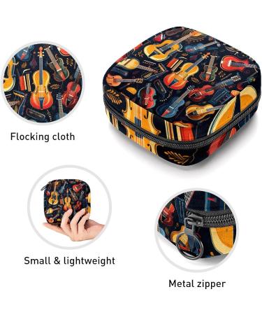 Anna Cowper Instruments Guitars Menstrual Cup Pouch Sanitary Napkin Holder Portable Period Bag - Multi-Colored - Buy Online on GoSupps.com
