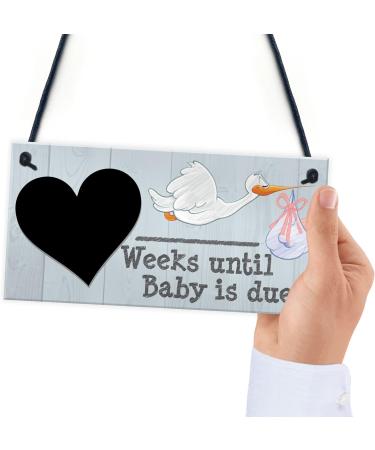 Countdown to Baby's Arrival! | Baby Shower Pregnancy Gift - RED OCEAN Chalkboard Plaque - Buy Online on GoSupps.com