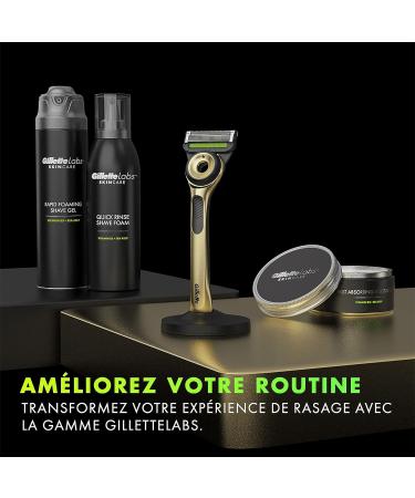 Gillette Labs Men's Razor Limited Edition with Exfoliating Bar Cleans Skin Before Blades 5 Sharp Blades For Close Shave W - Buy Online on GoSupps.com