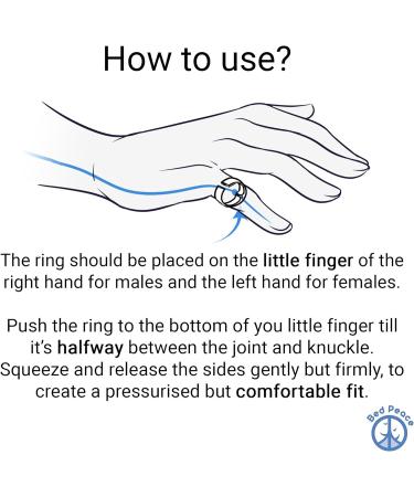 Bedpeace Anti Snoring Ring | Discreet Snore Stopper with Acupressure | Easy Snoring Aid + User Manual - Buy Online on GoSupps.com