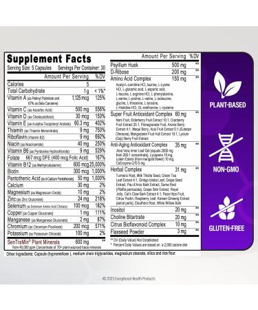 Immuno 150 Immune Support Supplement Packed with 70 Plant Minerals 13 Essential Vitamins and 68 Additional Nutrients-150 Vegetable Capsules- Immune Boost for All Age Groups - Buy Online on GoSupps.com