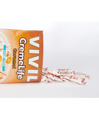 Simpkins Vivil Sugar Free Caramel and Cream CremeLife Flavour Sweet 60g - Buy Online on GoSupps.com